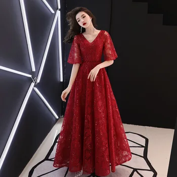 Burgundy V-Neck Sexy Queen Evening Party Sequins Dress Formal Exquisite Dress Women Princess Dream Prom Gown Dresses Vestidos
Burgundy V-Neck Sexy Queen Evening Party Sequins Dress Formal Exquisite Dress Women Princess Dream Prom Gown Dresses Vestidos