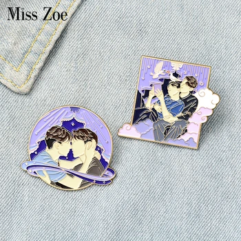 Boys Love Enamel pin Custom Big Brooches for Bag Hat Clothes Lapel Pin Purple Badge Gays Love GLBT Jewelry Gift for the one 
Boys Love Enamel pin Custom Big Brooches for Bag Hat Clothes Lapel Pin Purple Badge Gays Love GLBT Jewelry Gift for the one