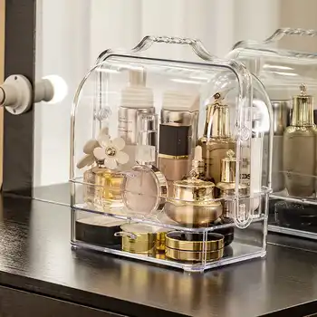 Transparent Cosmetic Organizer Creative Makeup Storage Box Protable Desktop Organizer Drawer Storage Bins Waterproof Beauty Box
Transparent Cosmetic Organizer Creative Makeup Storage Box Protable Desktop Organizer Drawer Storage Bins Waterproof Beauty Box