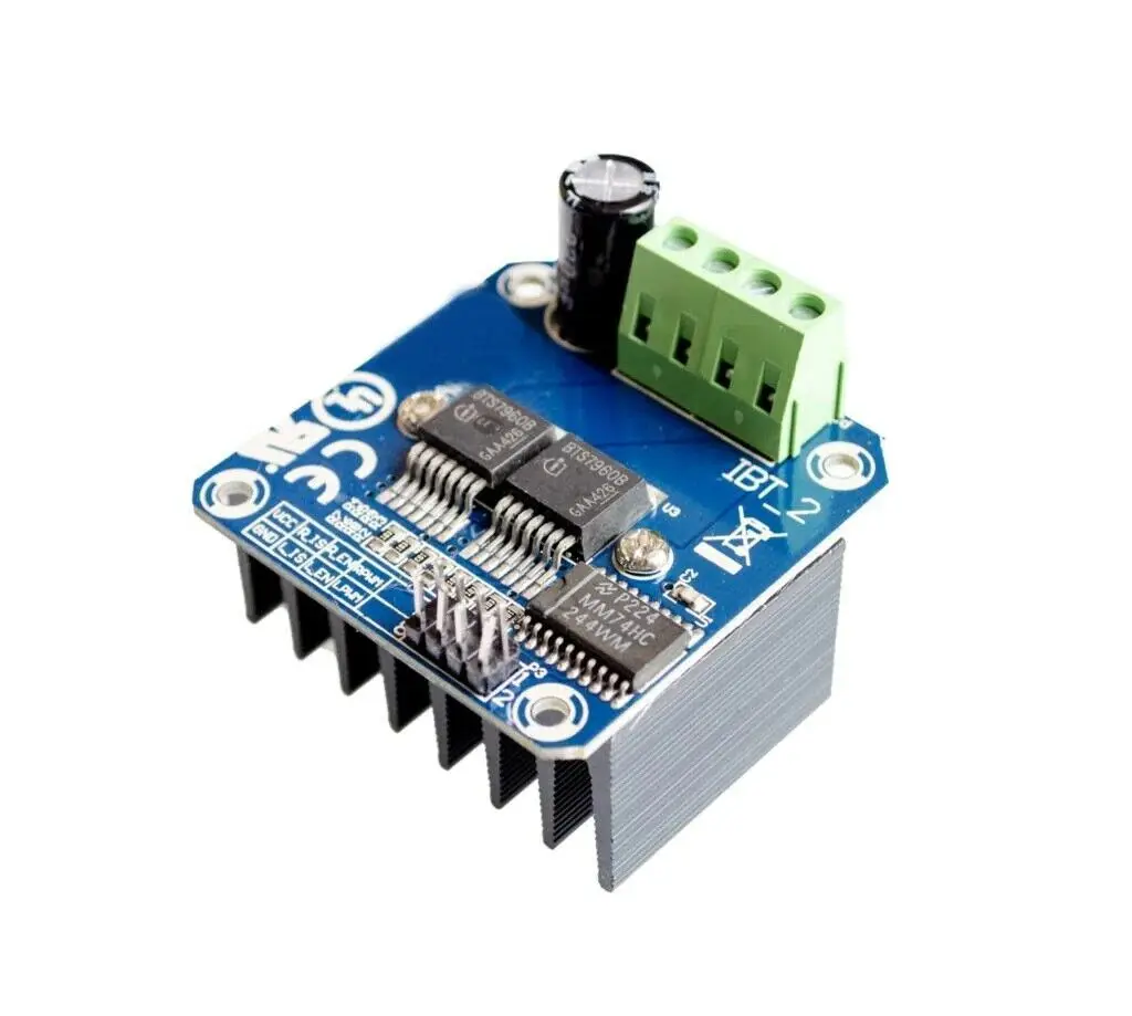Double BTS7960 43A Diy Smart Car Motor Driver Module H-bridge High-power Refrigeration For Arduino | Электронные компоненты и