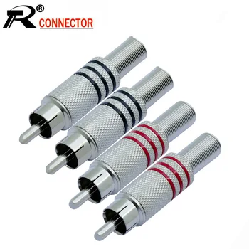 10pcs/lot RCA Connector RCA Male Plug with Spring Nickel Plated RCA Wire Connector Speaker Plug Jack 5 Pairs Red+Black
10pcs/lot RCA Connector RCA Male Plug with Spring Nickel Plated RCA Wire Connector Speaker Plug Jack 5 Pairs Red+Black