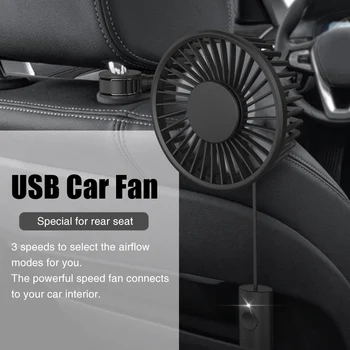 360 Degree Rotation Portable Personal Baby Pet Driver 3 Speeds For Back Seat Interior USB Car Fan Summer With Clips Air Cooling
360 Degree Rotation Portable Personal Baby Pet Driver 3 Speeds For Back Seat Interior USB Car Fan Summer With Clips Air Cooling