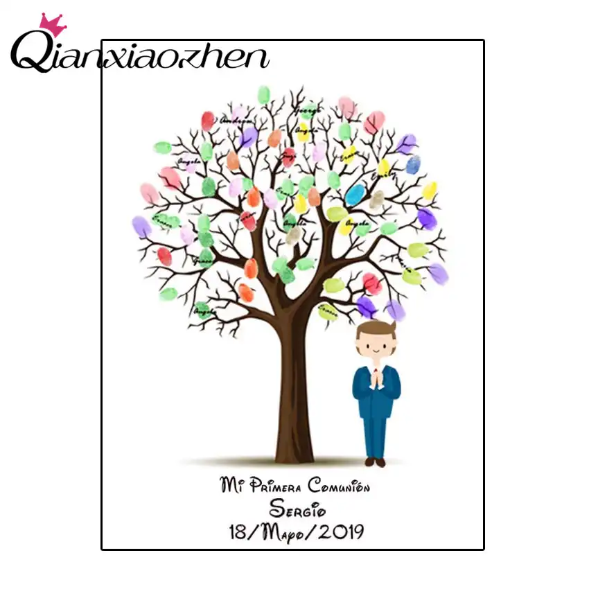 signature diy guest book for boy first holy communion souvenir