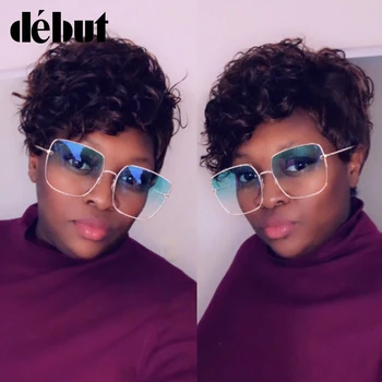 Debut Hair Wigs For Black Women Indian Wet And Wavy Wig 100% Human Hair Wigs Short Kinky Curly Wigs Color Brown Free Shipping
Debut Hair Wigs For Black Women Indian Wet And Wavy Wig 100% Human Hair Wigs Short Kinky Curly Wigs Color Brown Free Shipping