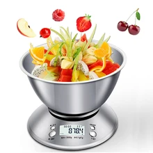 Multifunction Kitchen Scale 5kg With Removable Bowl Timer Temperature Display Stainless Digital Electronic LCD Electronic Scale
Multifunction Kitchen Scale 5kg With Removable Bowl Timer Temperature Display Stainless Digital Electronic LCD Electronic Scale