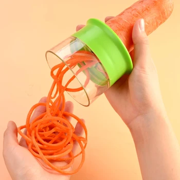

Handheld Cucumber Spiral Grater Cutter Carrot Potato Slicer Vegetable Fruit Slicer Salad Noodle Spaghetti Maker Spiral Tools