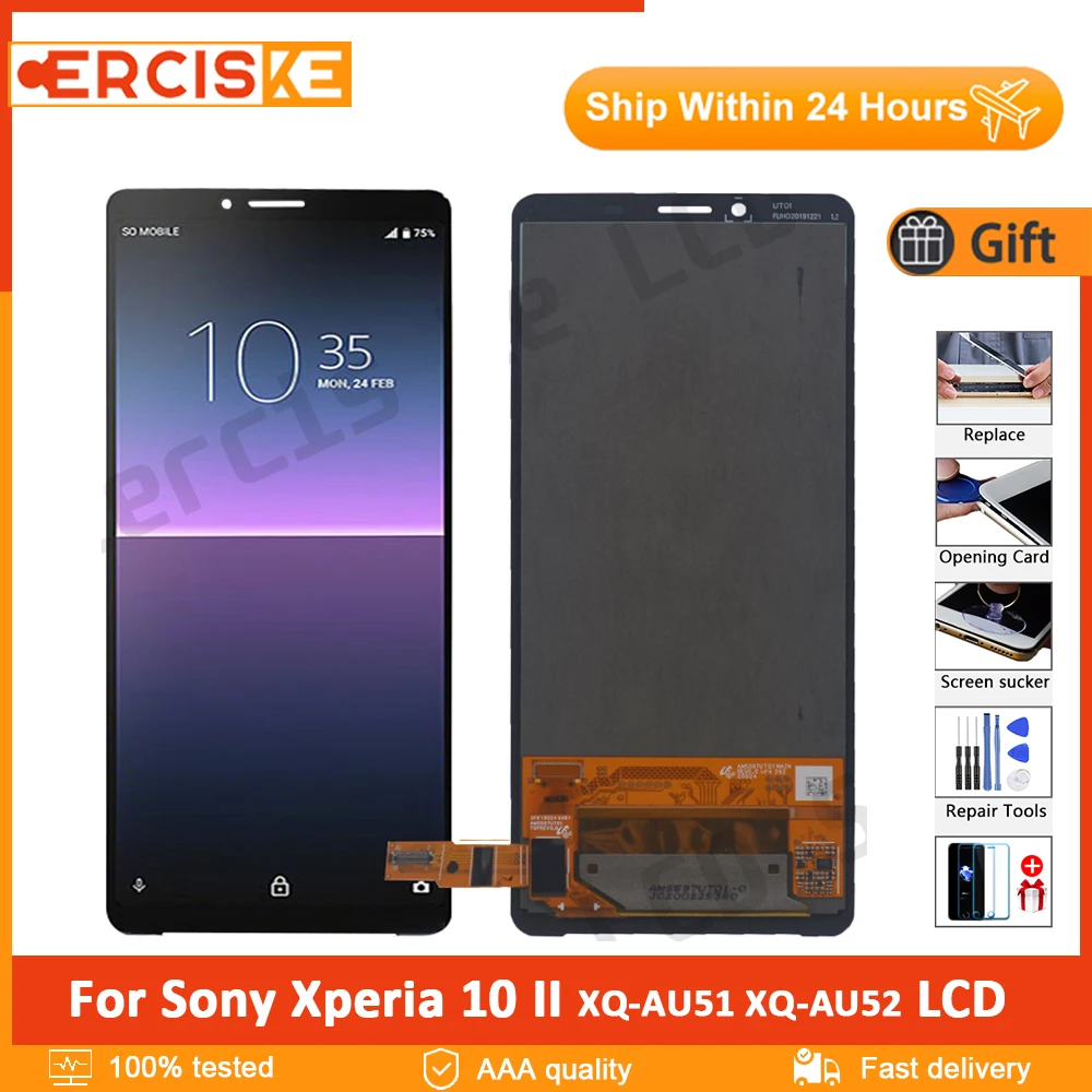 6.0" Original For Sony Xperia 10 II LCD Display Screen Touch Digitizer Assembly For Sony x10 ii XQ-AU51 XQ-AU52 LCD
6.0" Original For Sony Xperia 10 II LCD Display Screen Touch Digitizer Assembly For Sony x10 ii XQ-AU51 XQ-AU52 LCD