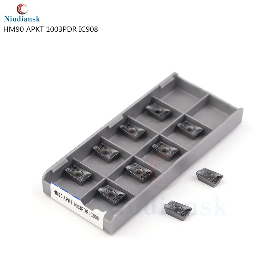 HM90 APKT1003 PDR IC908 оригинальный фреза твердосплавный инструмент для обработки