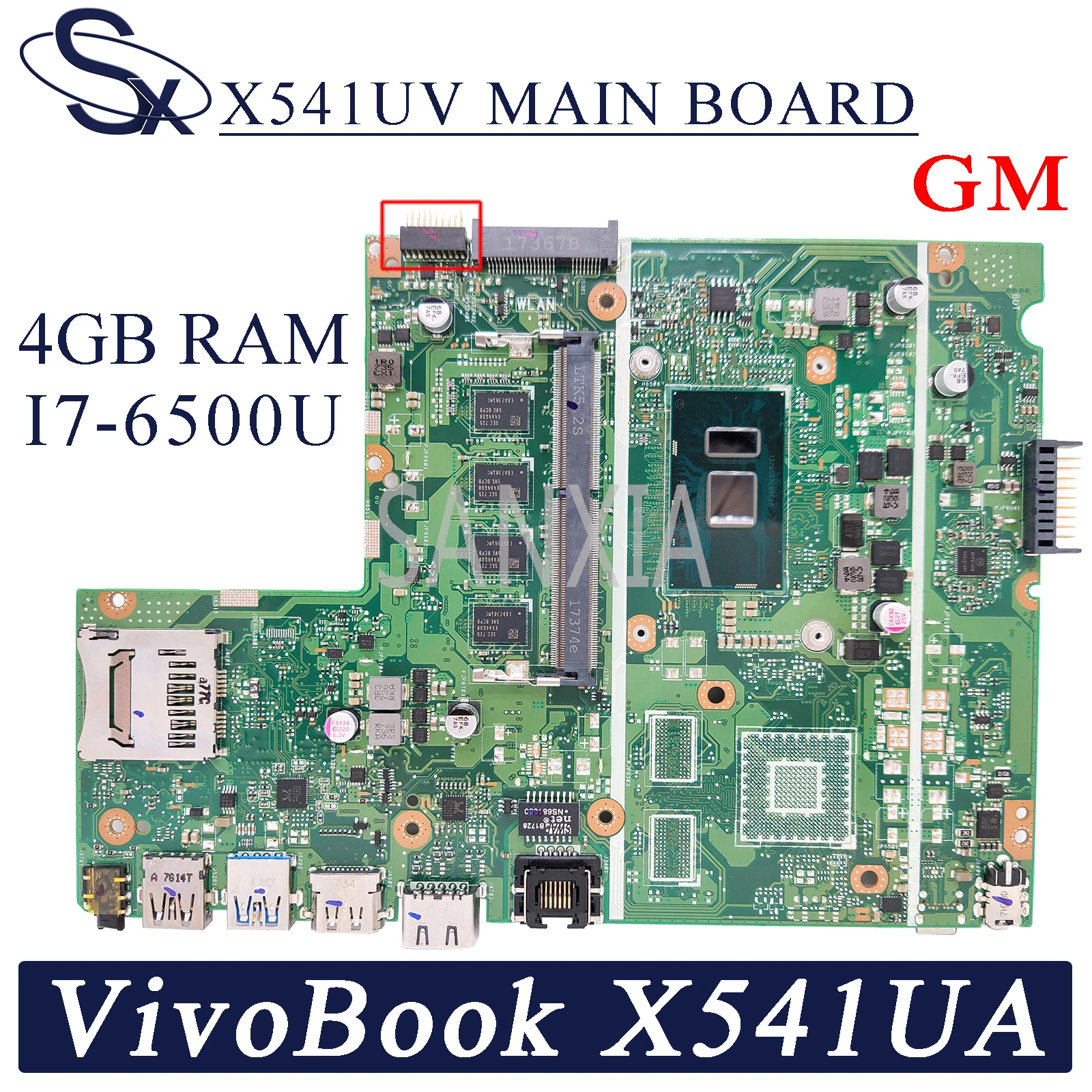 Материнская плата KEFU X541UV для ноутбука ASUS VivoBook X541UA X541U оригинальная материнская