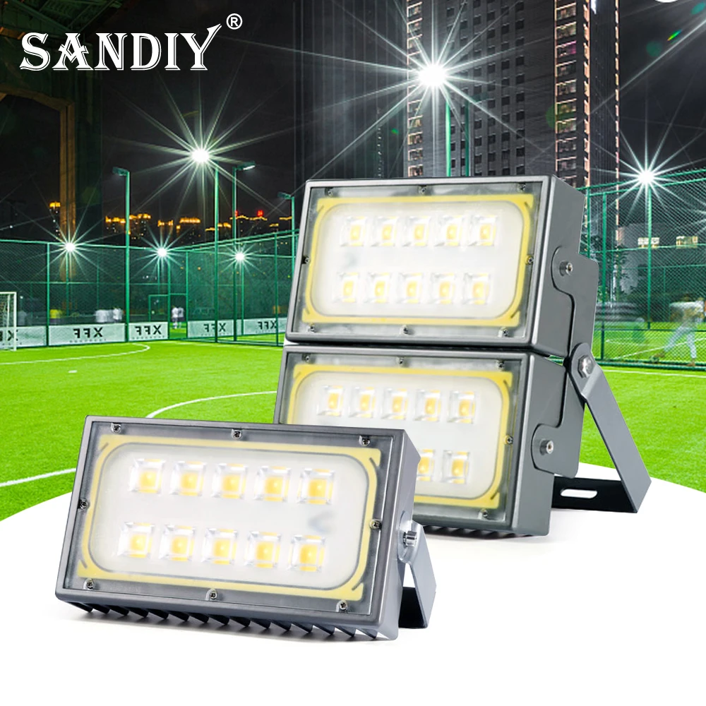 

Spotlight Outdoor Projector Uniform Irradiation Floodlight 100W/600W/200W Reflector for Tennis Court Basketball Gym Stadium