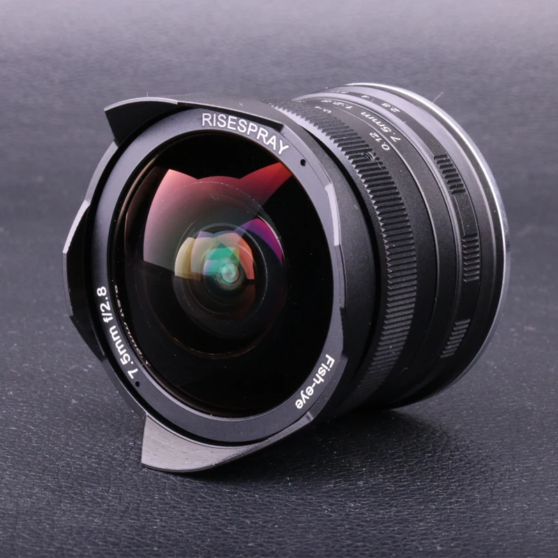 7.5mm f2.8 fisheye lens 180 APS-C Manual Fixed Lens for Olympus Panasonic Micro 4/3 M4/3 Mount E-M1 E-M1 Mark II E-M5 E-M5 Mark
7.5mm f2.8 fisheye lens 180 APS-C Manual Fixed Lens for Olympus Panasonic Micro 4/3 M4/3 Mount E-M1 E-M1 Mark II E-M5 E-M5 Mark