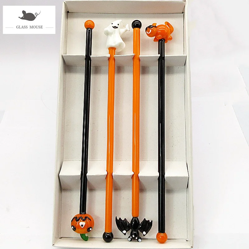 Handmade Cartoon animal Figurine design Halloween party glass cocktail stirring rod drink stirrers Swizzle Sticks Coffee Muddler 
Handmade Cartoon animal Figurine design Halloween party glass cocktail stirring rod drink stirrers Swizzle Sticks Coffee Muddler