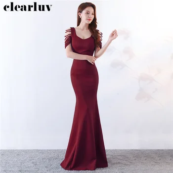 Stylish Scoop Collar Evening Dress Plus Size Elegant Formal Party Gown DX311-1 2020 Robe De Soiree Burgundy Long Slim Prom Dress
Stylish Scoop Collar Evening Dress Plus Size Elegant Formal Party Gown DX311-1 2020 Robe De Soiree Burgundy Long Slim Prom Dress