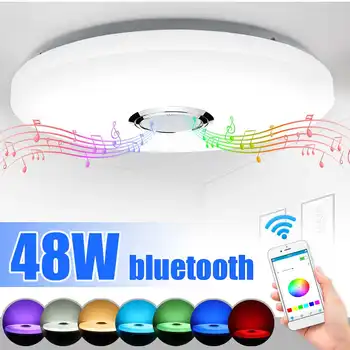 Modern LED Smart Ceiling Lamp chandelie r lighting 48W APP RGB Dimmable bluetooth Music light bedroom lamps
Modern LED Smart Ceiling Lamp chandelie r lighting 48W APP RGB Dimmable bluetooth Music light bedroom lamps