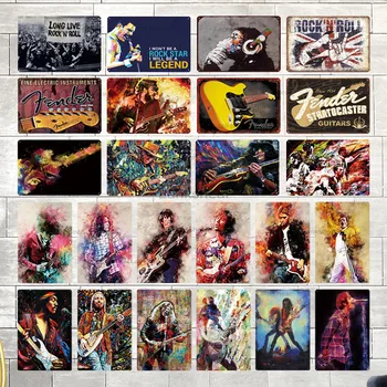 Music Metal Poster Plaque Metal Vintage Rock N Rool Metal Sign Tin Sign Wall Decor for Bar Pub Club Man Cave Iron Painting
Music Metal Poster Plaque Metal Vintage Rock N Rool Metal Sign Tin Sign Wall Decor for Bar Pub Club Man Cave Iron Painting