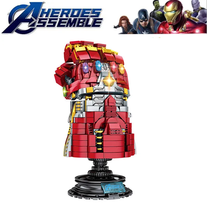 Super Heroes Avengers4 The Infinite Gloves Of The Thanos Sets Building Block Kid Toys Edcation Model Baby Toys B811
Super Heroes Avengers4 The Infinite Gloves Of The Thanos Sets Building Block Kid Toys Edcation Model Baby Toys B811