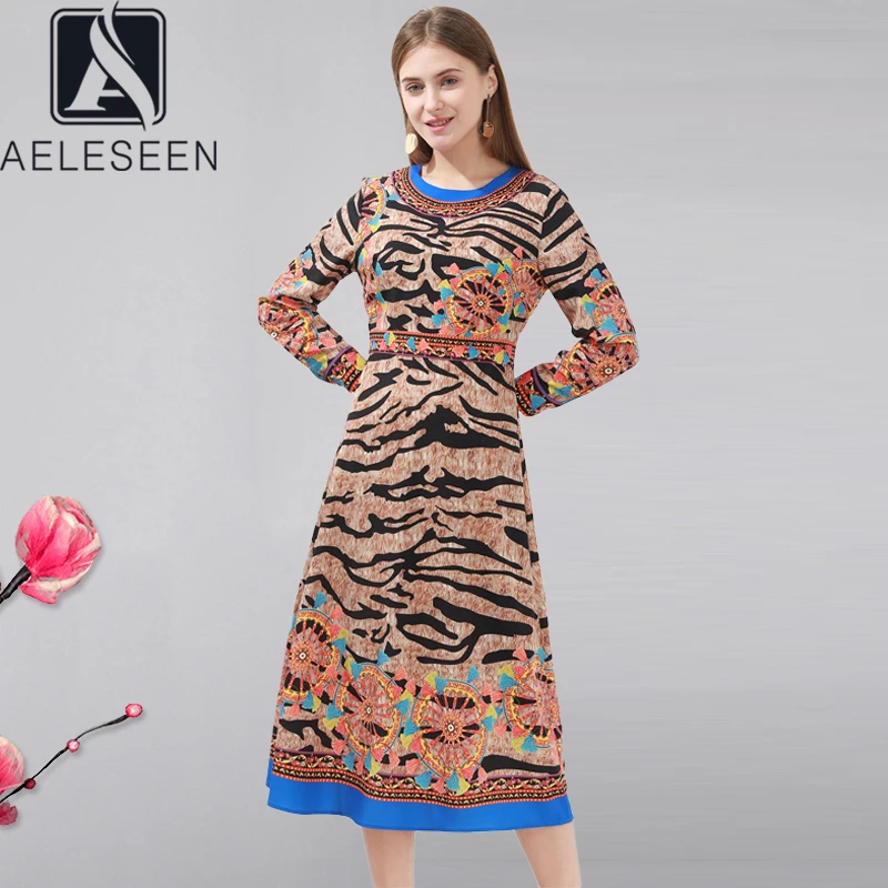 AELESEEN Vintage Fashion Autumn Dress 2020 Women's Long Sleeve Designer Wheel Leopard Print Christmas Party Elegant Dress
AELESEEN Vintage Fashion Autumn Dress 2020 Women's Long Sleeve Designer Wheel Leopard Print Christmas Party Elegant Dress