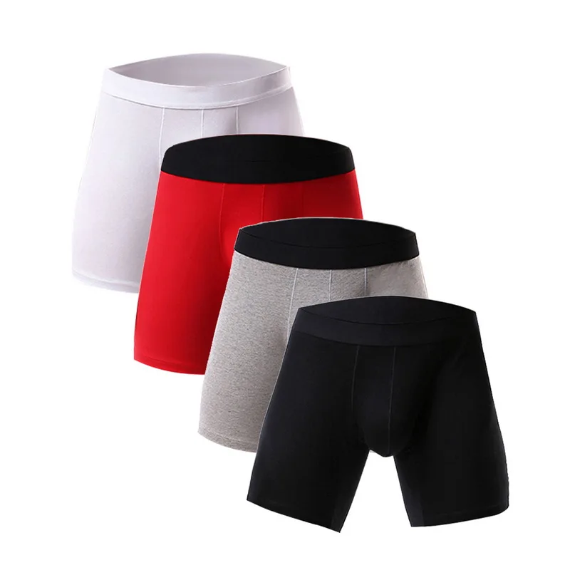 CALOFE 4pcs Fashion Sexy Men's Boxer Cotton Sports Long Underwear Men's Solid Breathable Comfortable Underpants 2020 New Black
CALOFE 4pcs Fashion Sexy Men's Boxer Cotton Sports Long Underwear Men's Solid Breathable Comfortable Underpants 2020 New Black