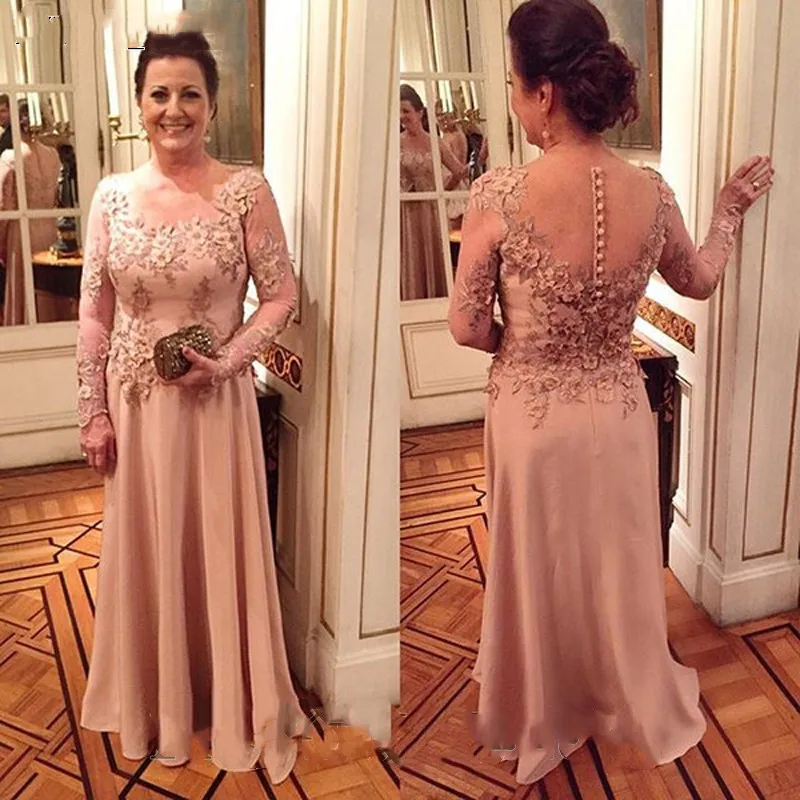 Elegant Chiffon Plus Mother Of The Bride Dresses 2019 Long Sleeves Vintage Lace vestido de madrinha Prom Formal Evening gown
Elegant Chiffon Plus Mother Of The Bride Dresses 2019 Long Sleeves Vintage Lace vestido de madrinha Prom Formal Evening gown
