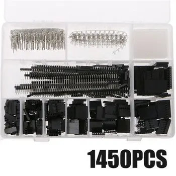 1450 Pcs Dupont Cable Jumper Connector Shell Kit Male Crimping Pin + Female Terminal Spacing Pin Connector With Box
1450 Pcs Dupont Cable Jumper Connector Shell Kit Male Crimping Pin + Female Terminal Spacing Pin Connector With Box