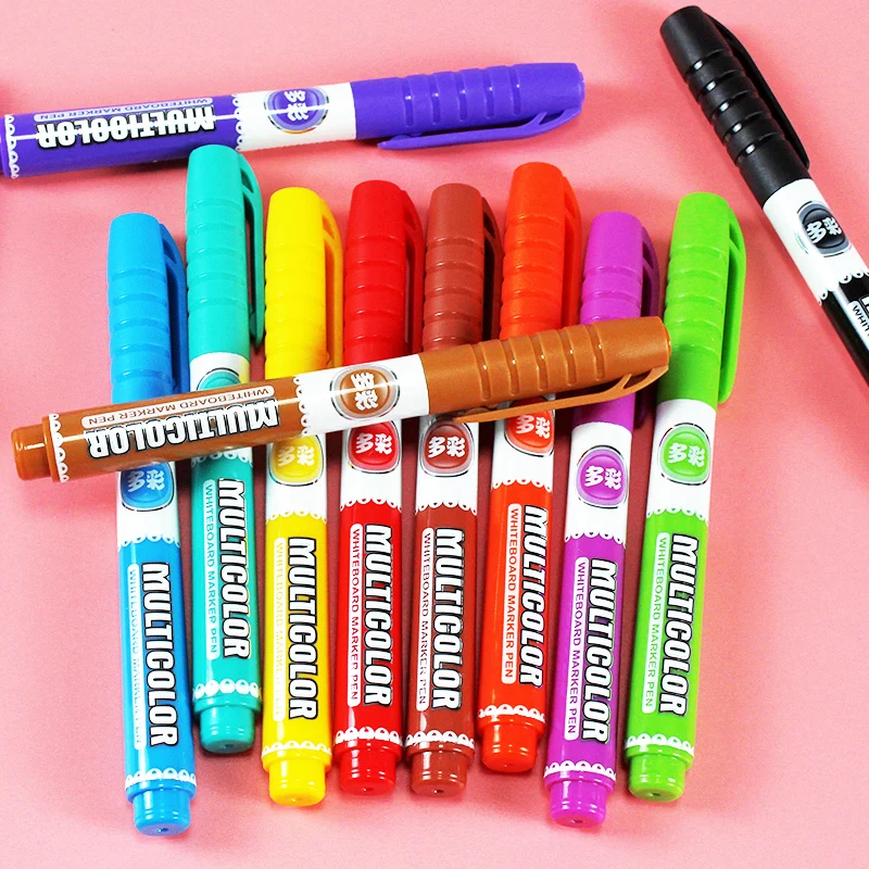 Marker Pens School Supplies for Board Erasable Whiteboard Pens 12 Colors Water-Based Painting Advertising Pen Office Accessories 
Marker Pens School Supplies for Board Erasable Whiteboard Pens 12 Colors Water-Based Painting Advertising Pen Office Accessories
