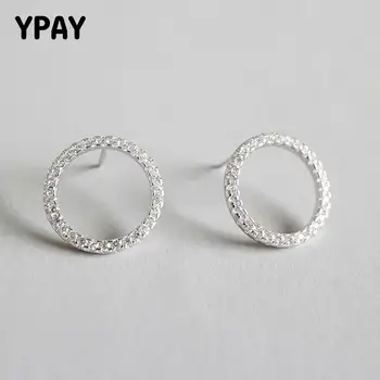 YPAY 100% Pure 925 Sterling Silver Zircon Stud Earrings for Ladies Women Korean Hollow Round Circle Earring Fine Jewelry YME299
YPAY 100% Pure 925 Sterling Silver Zircon Stud Earrings for Ladies Women Korean Hollow Round Circle Earring Fine Jewelry YME299