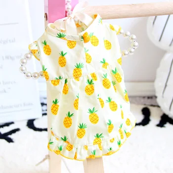 Pineapple Pet Dress Summer For Dog Clothes High Quality Dress 2020 O-neck Princess Grl Dresses Summer Hoodie Short Skirt For Pug
Pineapple Pet Dress Summer For Dog Clothes High Quality Dress 2020 O-neck Princess Grl Dresses Summer Hoodie Short Skirt For Pug