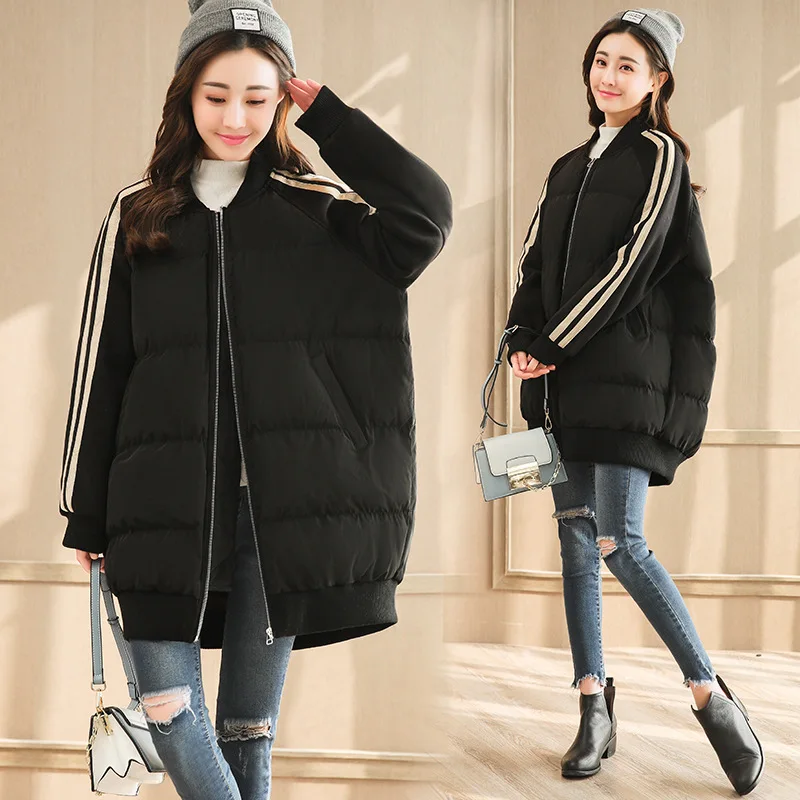 Cotton Coat Women's 2018 Winter New Style Korean-style Loose-Fit INS Short-height Baseball Uniform Mid-length down Coat Cotton J
Cotton Coat Women's 2018 Winter New Style Korean-style Loose-Fit INS Short-height Baseball Uniform Mid-length down Coat Cotton J