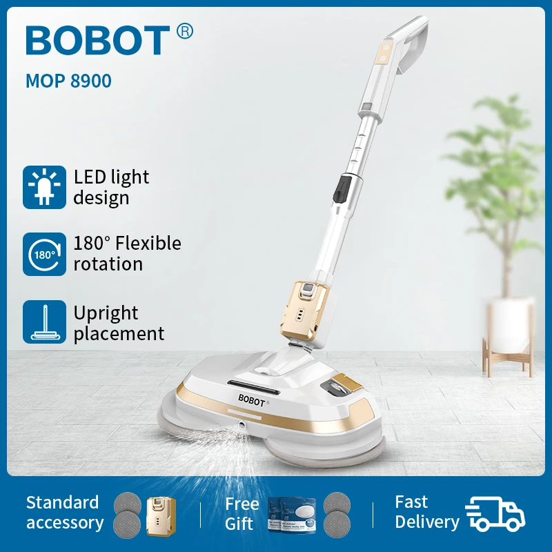 BOBOT Cordless Electric Mop 8900 Handheld Electric Mop Saving Time and Effort One Key Spray Water
BOBOT Cordless Electric Mop 8900 Handheld Electric Mop Saving Time and Effort One Key Spray Water