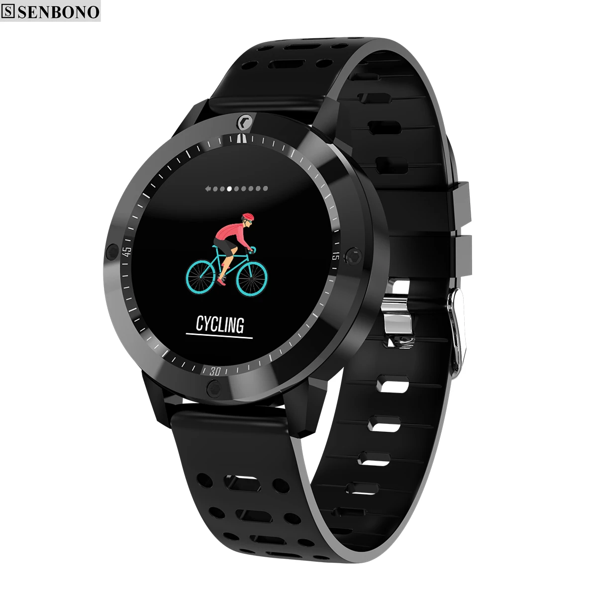 Фото SENBONO CF58 Smart watch IP67 waterproof Tempered glass Activity Fitness tracker Heart rate monitor Sports Men women smartwatch |