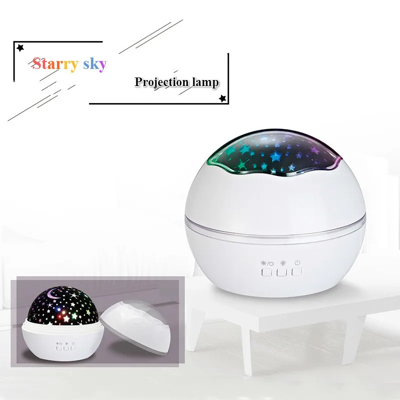 Kulon Rotating The Ball Starry Sky Projection Colorful Lights Stars Moon Ocean Projector Small Night-light lamp novelty lighting
Kulon Rotating The Ball Starry Sky Projection Colorful Lights Stars Moon Ocean Projector Small Night-light lamp novelty lighting