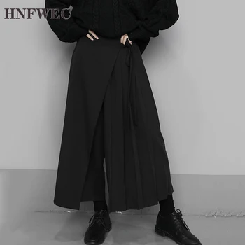 High Elastic Waist Black Pleated Split Wide Leg Trousers New Loose Fit Pants Women Fashion Tide Spring Autumn 2020 V769
High Elastic Waist Black Pleated Split Wide Leg Trousers New Loose Fit Pants Women Fashion Tide Spring Autumn 2020 V769