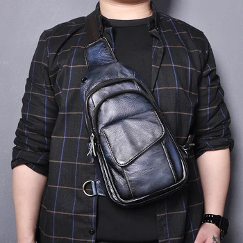 Quality Leather Men Casual Fashion Travel Triangle Chest Sling Bag Design 8" Tablet One Shoulder Strap Bag Daypack Male 8013-bl
Quality Leather Men Casual Fashion Travel Triangle Chest Sling Bag Design 8" Tablet One Shoulder Strap Bag Daypack Male 8013-bl