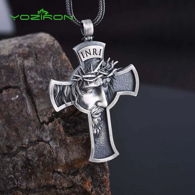 2019 New Crown Of Thorns Jesus Cross Necklace Pendant Europe And America Men's Christian Religious Pendant Female Accessories
2019 New Crown Of Thorns Jesus Cross Necklace Pendant Europe And America Men's Christian Religious Pendant Female Accessories