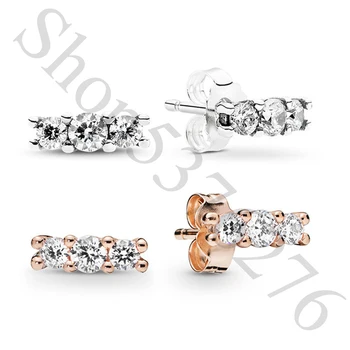 Authentic 925 Sterling Silver Sparkling Elegance Europe Stud Earrings For Original Women Bead Charm Gift DIY Jewelry
Authentic 925 Sterling Silver Sparkling Elegance Europe Stud Earrings For Original Women Bead Charm Gift DIY Jewelry