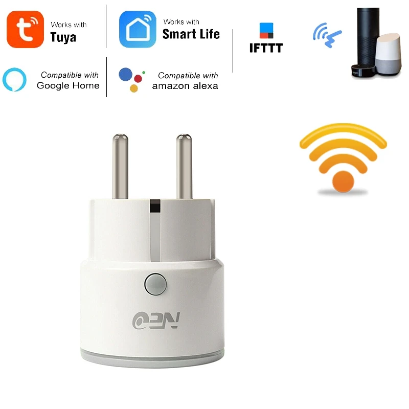 10A Wifi Plug Mini Socket Outlet Smart Life Tuya App with Timing Function Work with Alexa Google Home IFTTT EU Plug
10A Wifi Plug Mini Socket Outlet Smart Life Tuya App with Timing Function Work with Alexa Google Home IFTTT EU Plug