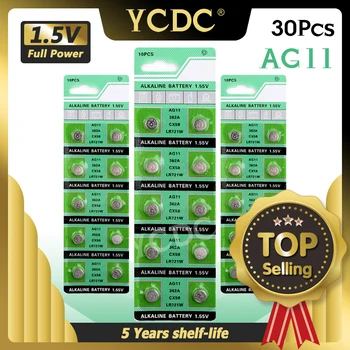 30pcs 1.55V AG11 LR721 LR 721 Button Coin Cell Alkaline Battery AG 11 GP62 Watch Clock Pilas Battery For Calculator Computer 
30pcs 1.55V AG11 LR721 LR 721 Button Coin Cell Alkaline Battery AG 11 GP62 Watch Clock Pilas Battery For Calculator Computer