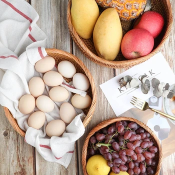 Handmade Rattan Fruit Basket Food Storage Bowl Kitchen Organizer Snack Serving 11UA
Handmade Rattan Fruit Basket Food Storage Bowl Kitchen Organizer Snack Serving 11UA