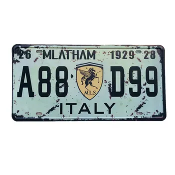 Italy A88 D99 License Plate Vintage Metal Tin Sign Plates Sign Poster Wall Sticker Art Painting Pub Bar Wall Decor
Italy A88 D99 License Plate Vintage Metal Tin Sign Plates Sign Poster Wall Sticker Art Painting Pub Bar Wall Decor