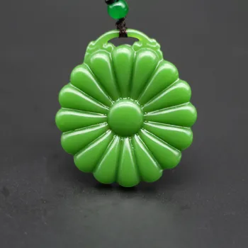 DOUBLE-SIDED CARVED NATURAL GREEN JADE SUNFLOWER PENDANT NECKLACE CHINESE CHARM JEWELLERY FASHION AMULET FOR MEN WOMEN LUCK GIFT
DOUBLE-SIDED CARVED NATURAL GREEN JADE SUNFLOWER PENDANT NECKLACE CHINESE CHARM JEWELLERY FASHION AMULET FOR MEN WOMEN LUCK GIFT