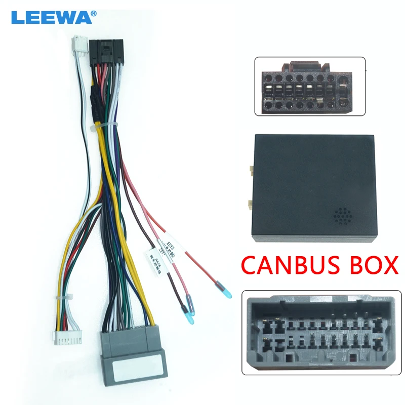 LEEWA Car Audio 16PIN Android Power Cable Adapter With Canbus Box For Jeep Compass 07~09 Radio Wiring Harness #CA6553
LEEWA Car Audio 16PIN Android Power Cable Adapter With Canbus Box For Jeep Compass 07~09 Radio Wiring Harness #CA6553