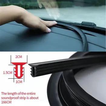 1.6m Car Push Seal Strip Rubber Dashboard Windshield Gap Engine Noise Insulation
1.6m Car Push Seal Strip Rubber Dashboard Windshield Gap Engine Noise Insulation
