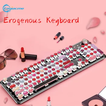 Mechnical Gamer Keyboard 108 Keys Punk Gaming Keyboard MX Blue Switch Girls Lipstick Keyboard Wired USB Keyboard For PC/Laptop
Mechnical Gamer Keyboard 108 Keys Punk Gaming Keyboard MX Blue Switch Girls Lipstick Keyboard Wired USB Keyboard For PC/Laptop