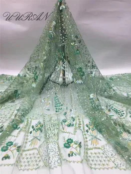 Nice Flower Design Embroidered Mesh Tulle Fabric Unique Bridal Nigerian Lace Fabric with Sequins
Nice Flower Design Embroidered Mesh Tulle Fabric Unique Bridal Nigerian Lace Fabric with Sequins