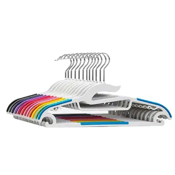 10pcs Traceless Clothes Hanger Hooks Multifunctional Plastic Skid Resistance For Home (Random Color)
10pcs Traceless Clothes Hanger Hooks Multifunctional Plastic Skid Resistance For Home (Random Color)