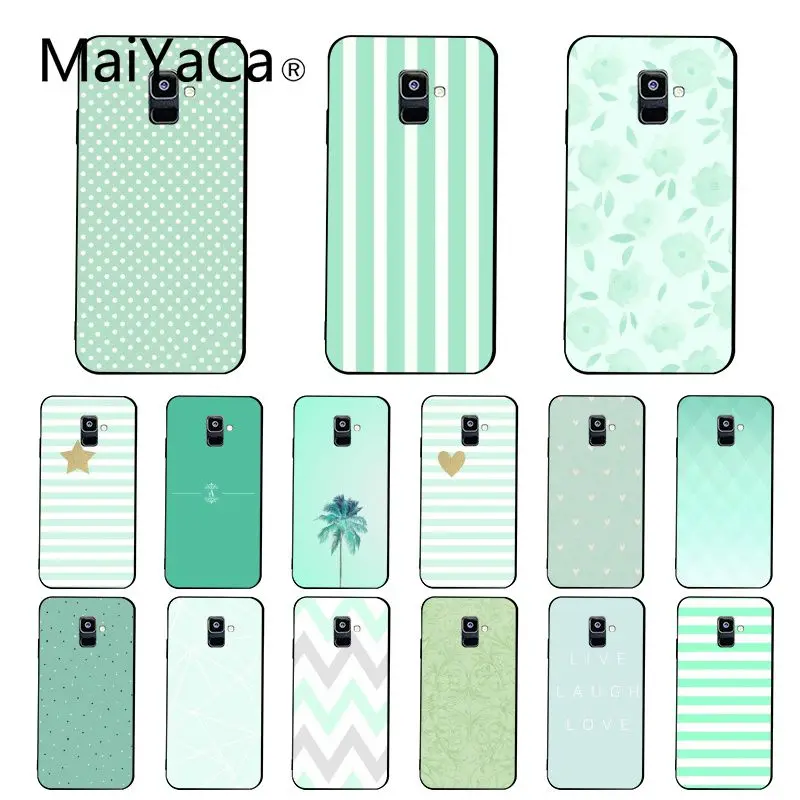 Maiyaca простой маленький свежий мятно-зеленый чехол для телефона Samsung Galaxy A7 A50 A70 A40 A20