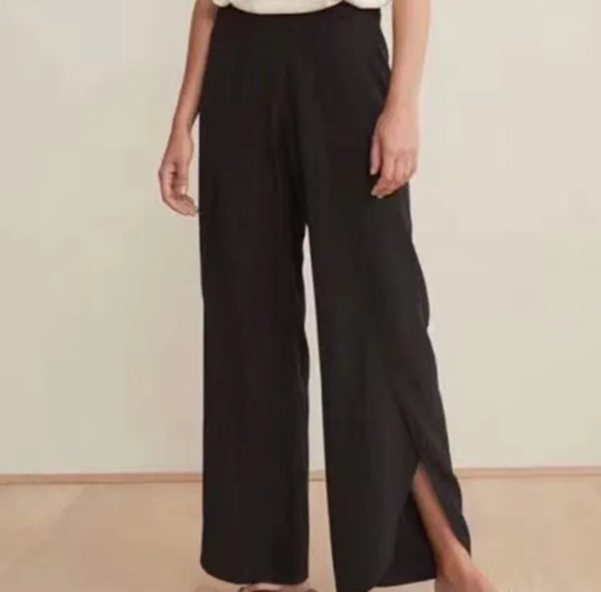 Women Pants 2019 Spring and Summer New Silk Pants Legs Fork Classic Casual Pants
Women Pants 2019 Spring and Summer New Silk Pants Legs Fork Classic Casual Pants