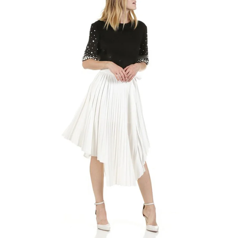 Patads French women's M autumn winter elegant asymmetric lace up pleated skirt jaxy 2 color
Patads French women's M autumn winter elegant asymmetric lace up pleated skirt jaxy 2 color