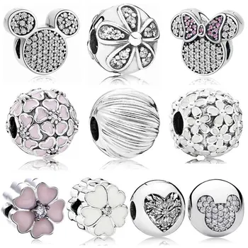 Mickey Minnie Mouse Primrose Daisy Flower Heart Of Winter Clip 925 Sterling Silver Bead Charm Fit Pandora Bracelet DIY Jewelry
Mickey Minnie Mouse Primrose Daisy Flower Heart Of Winter Clip 925 Sterling Silver Bead Charm Fit Pandora Bracelet DIY Jewelry