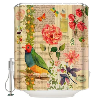 Wallpaper Parrot Flower Butterfly Shower Curtain Waterproof Bathroom Curtain Polyester Bath Curtain Home Decor 12 Hooks
Wallpaper Parrot Flower Butterfly Shower Curtain Waterproof Bathroom Curtain Polyester Bath Curtain Home Decor 12 Hooks
